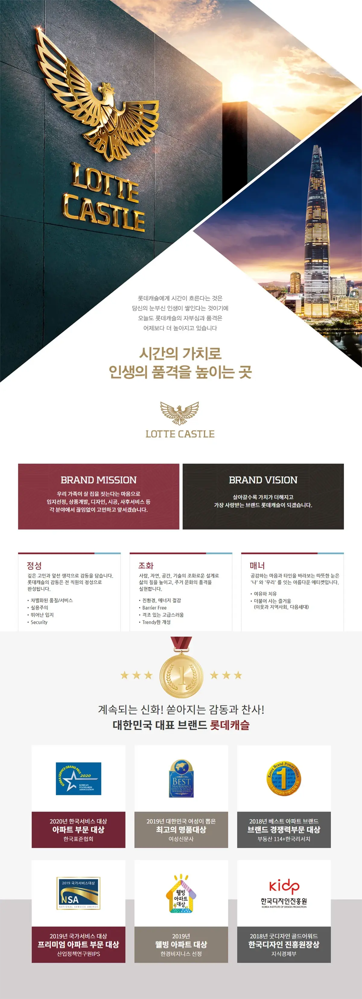 시공사 롯데캐슬을 소개합니다