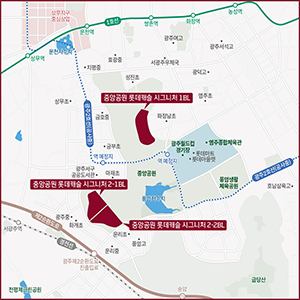 사업지 지도입니다